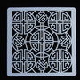 K0436 - Stencil / sablon, plastic flexibil, reutilizabil, simbol chinezesc, ideograma SHOU, 15x15cm