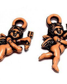 Pandantiv din acril, antic style, cupidon, 28x16 mm