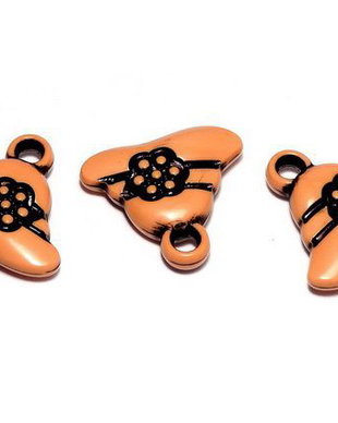 Pandantiv din acril, antic style, inimioara, 19x21 mm