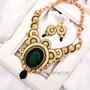 Set soutache cu sidef și agat