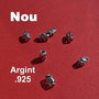 Tub din argint .925 perforat cu model din frunze aprox 7x5 mm