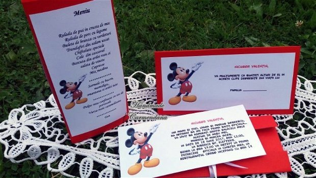 Set papetarie botez tematic Mikey Mouse