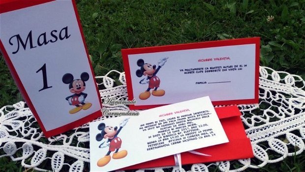 Set papetarie botez tematic Mikey Mouse