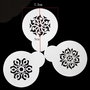 K0457 - SET Stencil / sablon, plastic flexibil, reutilizabil, mandala floare, 9x7,5cm