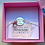 Bratara argint 925 cu banut argint 925 gravat si charm Swarovski