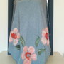 Poncho din tricot impaslit