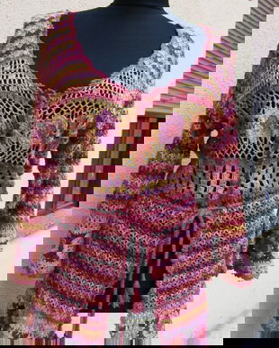 Cardigan crosetat rustic