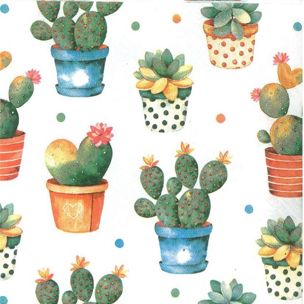 Servetele decorative- cactus 33 x 33 cm