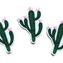 Patch cu broderie cactus  [iron on] - 1 buc