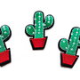 Patch cu broderie cactus  [iron on] - 1 buc