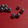 Distantier feliat mediu din argint .925 partial antichizat aprox 6x6mm