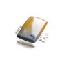 Conector cu jasper bumble bee in rama simpla argintata