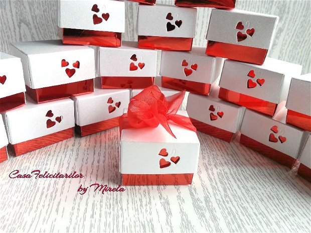 Set cutie pentru cadouri si plic Valentine s Day