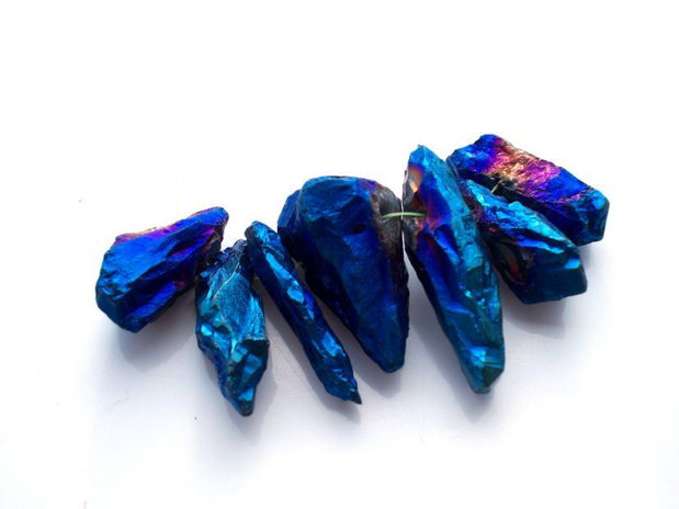 Druzy quartz titanium raw