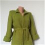 Cardigan jerseu tricotat manual verde lâna acril