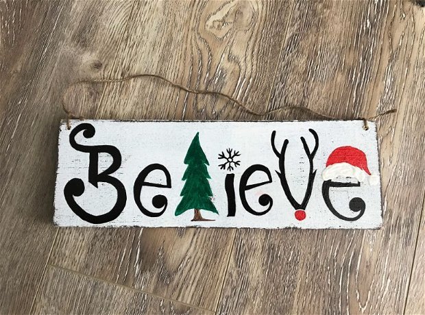 Placuta decorativa "Believe"