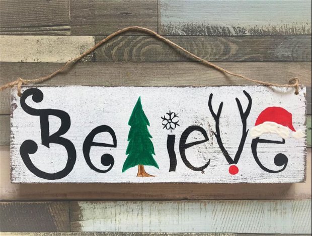 Placuta decorativa "Believe"