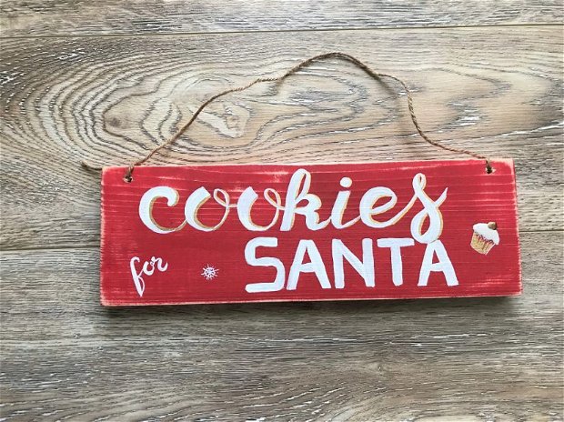 Placuta decorativa "Cookies for Santa"