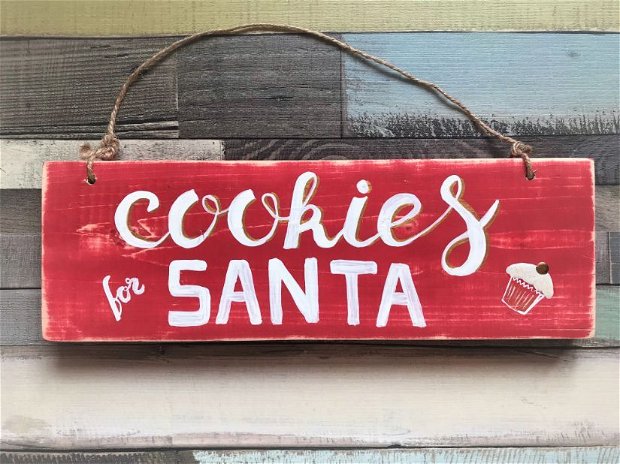 Placuta decorativa "Cookies for Santa"