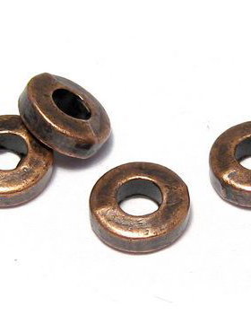 Distantier metalic, cupru, 6x2 mm