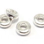Distantier metalic, argintiu, 6x2 mm