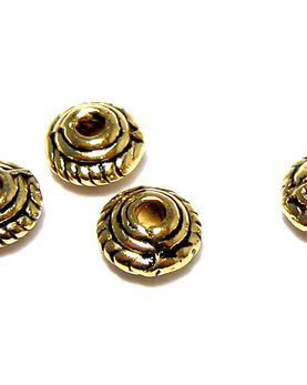 Distantier metalic, auriu antichizat, 5x3 mm