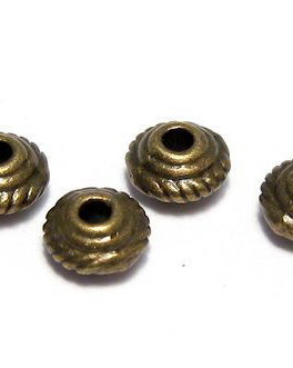 Distantier metalic, bronz, 5x3 mm