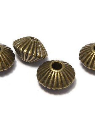 Distantier metalic, bronz, 7.8x5.5 mm