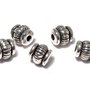 Distantier metalic, argintiu antichizat, 5x5 mm