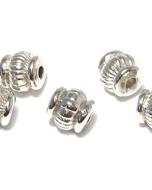 Distantier metalic, argintiu, 5x5 mm