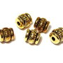 Distantier metalic, auriu antichizat, 5x5 mm