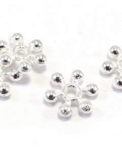 Distantier metalic, argintiu, 7x2 mm