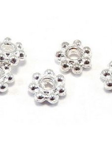 Distantier metalic, argintiu, 4.5x1 mm
