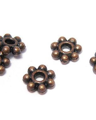 Distantier metalic, cupru, 4.5x1 mm