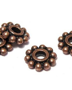Distantier metalic, cupru, 6.5x1 mm