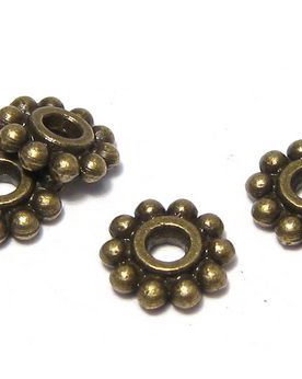 Distantier metalic, bronz, 6.5x1 mm