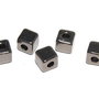 Distantier metalic, gunmetal, 4x4 mm