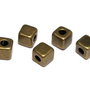 Distantier metalic, bronz, 4x4 mm