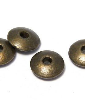 Distantier metalic, bronz, 6x2 mm