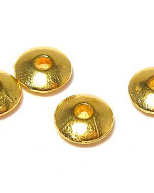 Distantier metalic, auriu, 6x2 mm