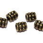 Distantier metalic, bronz, 4x4 mm