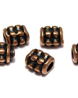Distantier metalic, cupru, 4x4 mm