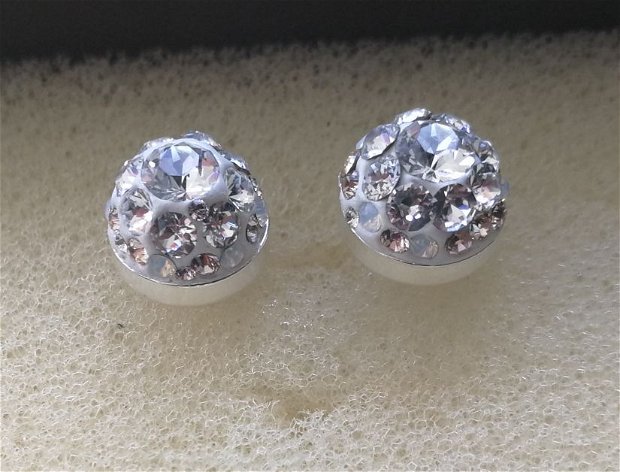 Set ceralun Argint 925 si Swarovski Round Crystals
