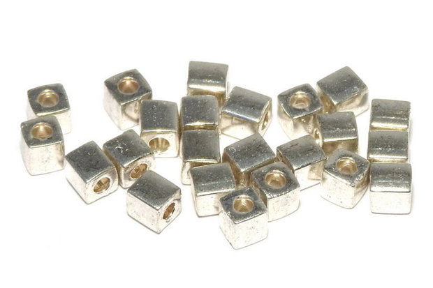 Margele Miyuki Square 3 mm Galvanized Silver-1051