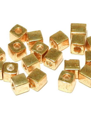 Margele Miyuki Square 3 mm Galvanized Gold-1052