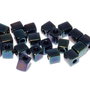 Margele Miyuki Square 4 mm, Metallic Dk.Blue Iris-0452