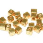 Margele Miyuki Square 4 mm, Galvanized Yellow Gold-1053