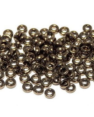 Margele Miyuki Spacer, 2.2x1 mm, Metallic Dk.Bronze-0457