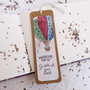 Semn de carte balon handmade pictat mesaj personalizat heart