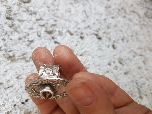 inel unicat din argint pur cu cristal Svarowski